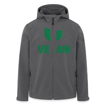 Vegan - Recycelte Männer Softshell-Jacke von Stanley/Stella - Anthrazit - Vorne - AI Model Male 185 light (185cm)