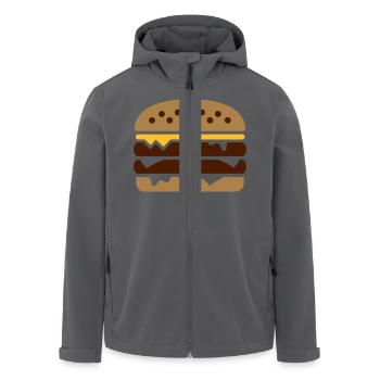 Burger - Recycelte Männer Softshell-Jacke von Stanley/Stella - Anthrazit - Vorne - AI Model Male 185 light (185cm)