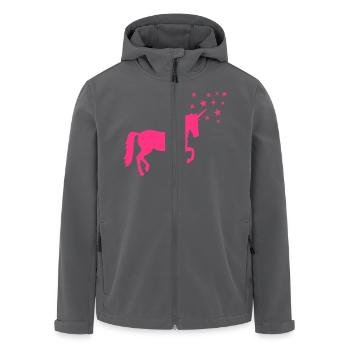 Einhorn - Recycelte Männer Softshell-Jacke von Stanley/Stella - Anthrazit - Vorne - AI Model Male 185 light (185cm)