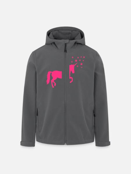 Einhorn - Recycelte Männer Softshell-Jacke von Stanley/Stella - Anthrazit