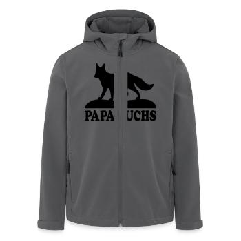 Papa Fuchs Fun - Recycelte Männer Softshell-Jacke von Stanley/Stella - Anthrazit - Vorne - AI Model Male 185 light (185cm)