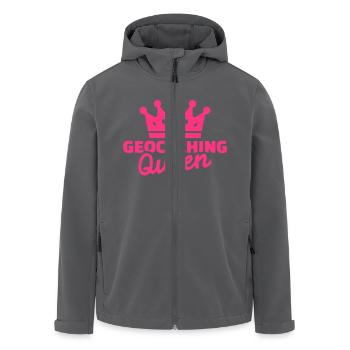 Geocaching - Recycelte Männer Softshell-Jacke von Stanley/Stella - Anthrazit - Vorne - AI Model Male 185 light (185cm)