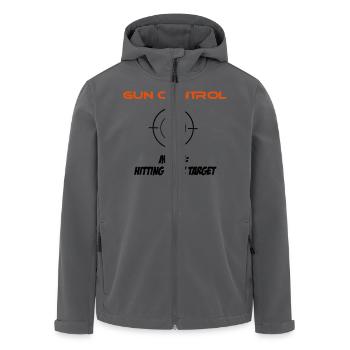 Gun Control - Recycelte Männer Softshell-Jacke von Stanley/Stella - Anthrazit - Vorne - AI Model Male 185 light (185cm)