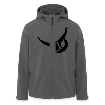 Skydiving - Recycelte Männer Softshell-Jacke von Stanley/Stella - Anthrazit - Vorne - AI Model Male 185 light (185cm)