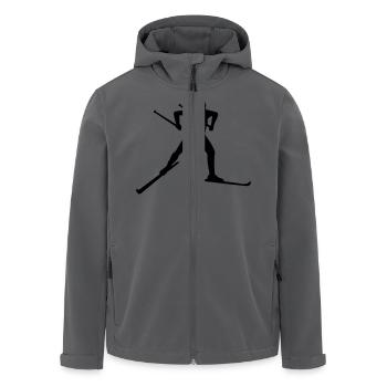 Langlauf - Recycelte Männer Softshell-Jacke von Stanley/Stella - Anthrazit - Vorne - AI Model Male 185 light (185cm)