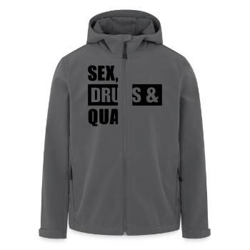 Quad - Recycelte Männer Softshell-Jacke von Stanley/Stella - Anthrazit - Vorne - AI Model Male 185 light (185cm)