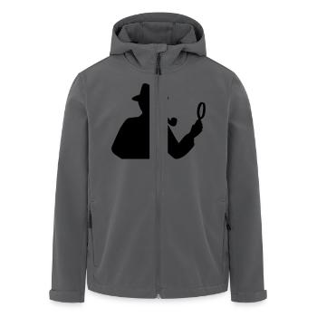 Detektiv - Recycelte Männer Softshell-Jacke von Stanley/Stella - Anthrazit - Vorne - AI Model Male 185 light (185cm)