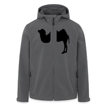 kamel - Recycelte Männer Softshell-Jacke von Stanley/Stella - Anthrazit - Vorne - AI Model Male 185 light (185cm)