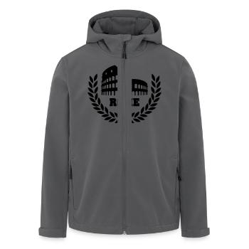 rome - Recycelte Männer Softshell-Jacke von Stanley/Stella - Anthrazit - Vorne - AI Model Male 185 light (185cm)