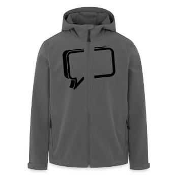 sprechblase 3d - Recycelte Männer Softshell-Jacke von Stanley/Stella - Anthrazit - Vorne - AI Model Male 185 light (185cm)