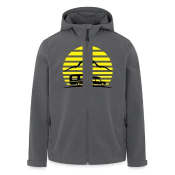 Reise - Auto und Wohnwagen - Recycelte Männer Softshell-Jacke von Stanley/Stella - Anthrazit - Vorne - AI Model Male 185 light (185cm)
