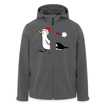 Weihnachtsmöwe - Recycelte Männer Softshell-Jacke von Stanley/Stella - Anthrazit - Vorne - AI Model Male 185 light (185cm)