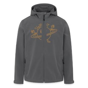 saturn outlines - Recycelte Männer Softshell-Jacke von Stanley/Stella - Anthrazit - Vorne - AI Model Male 185 light (185cm)