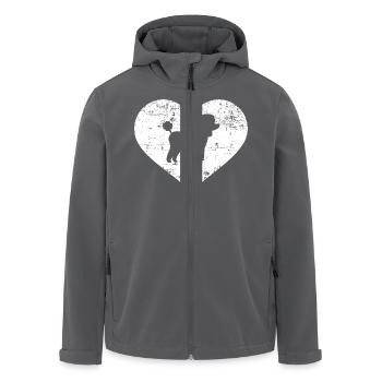 Pudel - Recycelte Männer Softshell-Jacke von Stanley/Stella - Anthrazit - Vorne - AI Model Male 185 light (185cm)