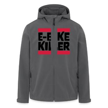 E BIKE KILLER - Recycelte Männer Softshell-Jacke von Stanley/Stella - Anthrazit - Vorne - AI Model Male 185 light (185cm)