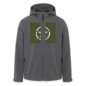 Amerikanischer Militärstern - Recycelte Männer Softshell-Jacke von Stanley/Stella - Anthrazit - Vorne - AI Model Male 185 light (185cm)