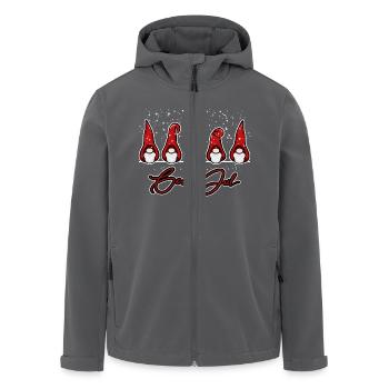God Jul Julenisser Nisser Danmark - Recycelte Männer Softshell-Jacke von Stanley/Stella - Anthrazit - Vorne - AI Model Male 185 light (185cm)
