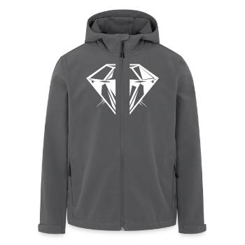 Diamant Juwel symbol Silhouette - Recycelte Männer Softshell-Jacke von Stanley/Stella - Anthrazit - Vorne - AI Model Male 185 light (185cm)