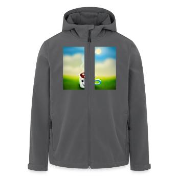 Autistic Art – von der Sonne geküsster Kaffee - Recycelte Männer Softshell-Jacke von Stanley/Stella - Anthrazit - Vorne - AI Model Male 185 light (185cm)