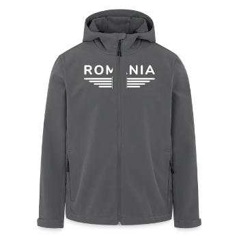 Bukarest T-Shirt für Rumänien Fans - Recycelte Männer Softshell-Jacke von Stanley/Stella - Anthrazit - Vorne - AI Model Male 185 light (185cm)