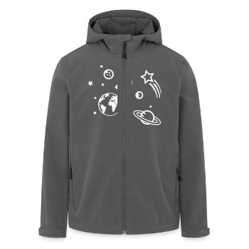 universum weltraum - Recycelte Männer Softshell-Jacke von Stanley/Stella - Anthrazit - Vorne - AI Model Male 185 light (185cm)