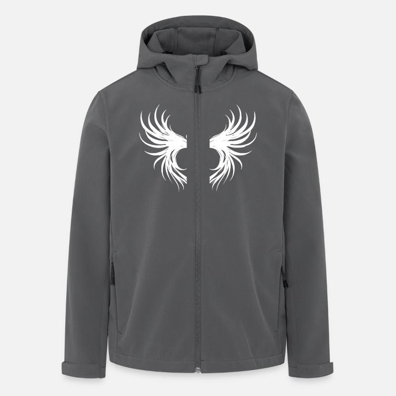 Coeur Aile Ange - Veste softshell homme en polyester recyclé Stanley/Stella - charbon
