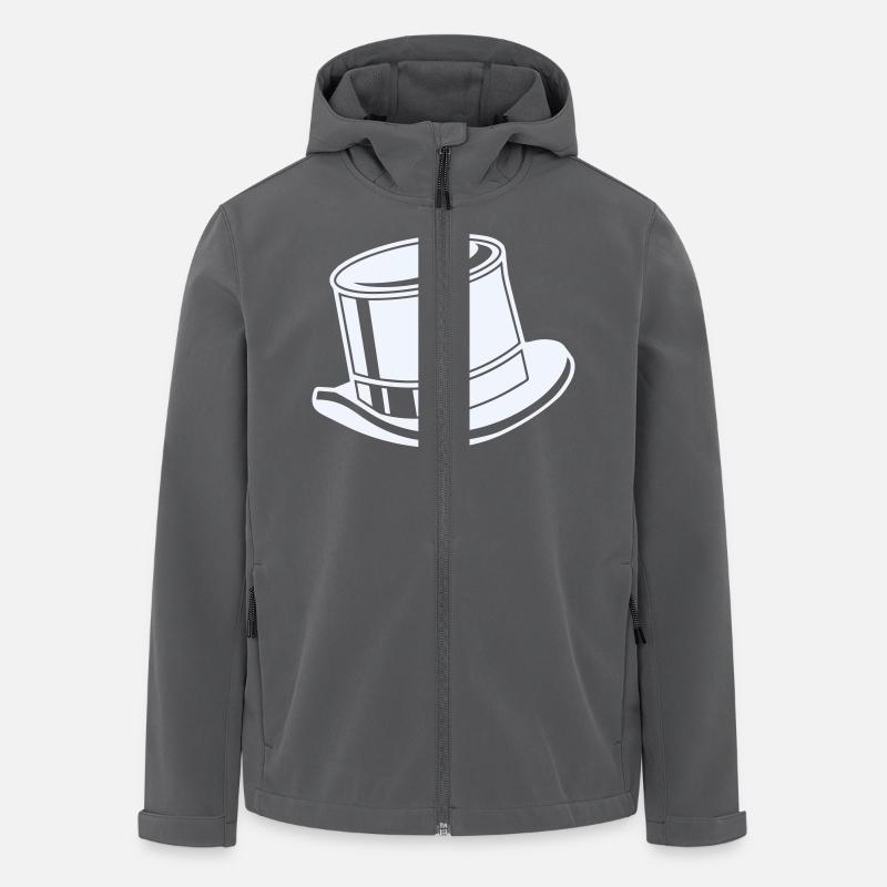 zylinder hut - Recycelte Männer Softshell-Jacke Discoverer von Stanley/Stella - Anthrazit