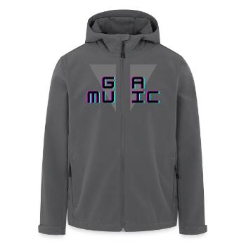 Drucke für Musikliebhaber, Musik, trendy - Recycelte Männer Softshell-Jacke von Stanley/Stella - Anthrazit - Vorne - AI Model Male 185 light (185cm)