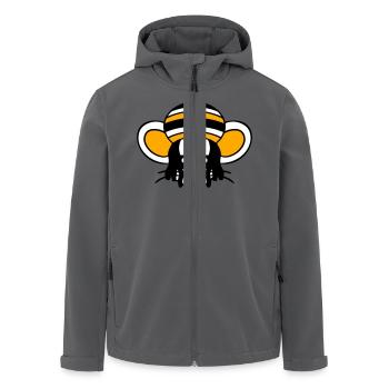 Maus Raggae Jamaika Hut Rasta Locken Chill Mütze - Recycelte Männer Softshell-Jacke von Stanley/Stella - Anthrazit - Vorne - AI Model Male 185 light (185cm)