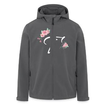 Brief und Blumen - Recycelte Männer Softshell-Jacke von Stanley/Stella - Anthrazit - Vorne - AI Model Male 185 light (185cm)