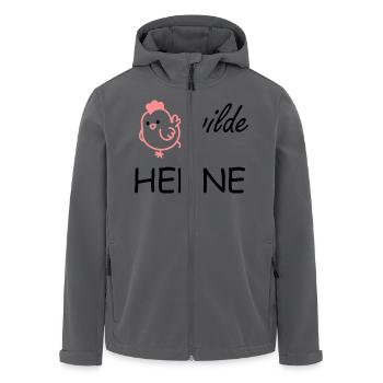 wilde Henne - Recycelte Männer Softshell-Jacke von Stanley/Stella - Anthrazit - Vorne - AI Model Male 185 light (185cm)