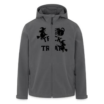 Trick or Treat Halloween - Recycelte Männer Softshell-Jacke von Stanley/Stella - Anthrazit - Vorne - AI Model Male 185 light (185cm)