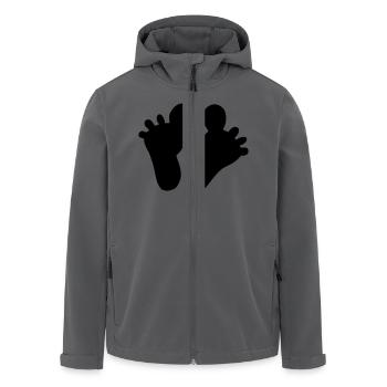 Big Toe Füße! - Recycelte Männer Softshell-Jacke von Stanley/Stella - Anthrazit - Vorne - AI Model Male 185 light (185cm)