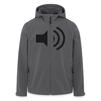 loud - Recycelte Männer Softshell-Jacke von Stanley/Stella - Anthrazit - Vorne - AI Model Male 185 light (185cm)