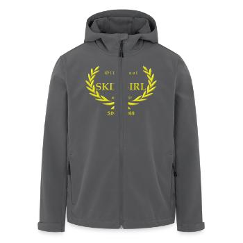Old School Skingirl Anti-Racist Since 1969 (gelber - Recycelte Männer Softshell-Jacke von Stanley/Stella - Anthrazit - Vorne - AI Model Male 185 light (185cm)
