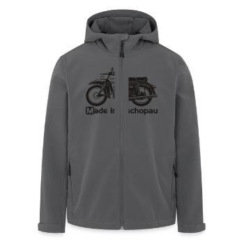 MZ ES 150 125 Trophy - Recycelte Männer Softshell-Jacke von Stanley/Stella - Anthrazit - Vorne - AI Model Male 185 light (185cm)