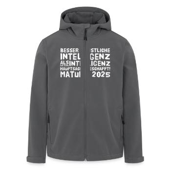 Matura - Recycelte Männer Softshell-Jacke von Stanley/Stella - Anthrazit - Vorne - AI Model Male 185 light (185cm)