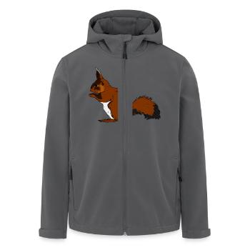 squirrel28 - Recycelte Männer Softshell-Jacke von Stanley/Stella - Anthrazit - Vorne - AI Model Male 185 light (185cm)