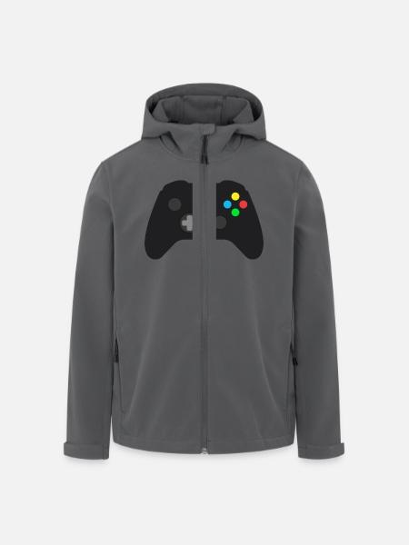 Gaming Controller - Recycelte Männer Softshell-Jacke von Stanley/Stella - Anthrazit