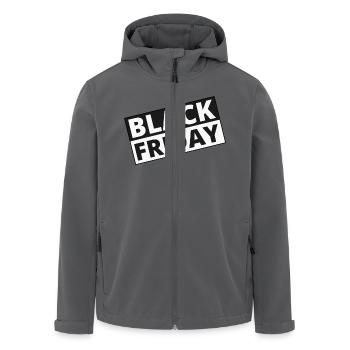 black friday - Recycelte Männer Softshell-Jacke von Stanley/Stella - Anthrazit - Vorne - AI Model Male 185 light (185cm)