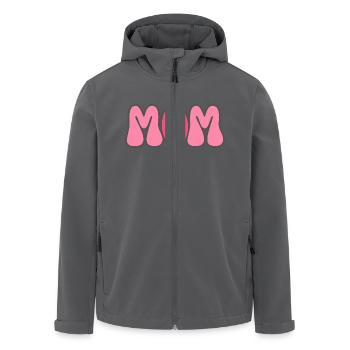 Modern Typography Cool Art Studio Brand Logo - Recycelte Männer Softshell-Jacke von Stanley/Stella - Anthrazit - Vorne - AI Model Male 185 light (185cm)