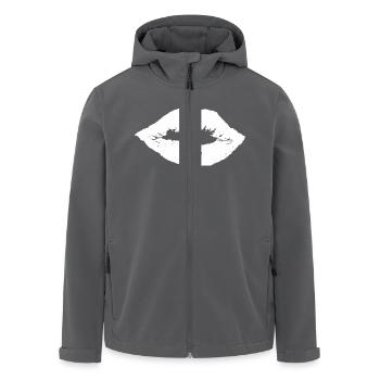Lippen - Recycelte Männer Softshell-Jacke von Stanley/Stella - Anthrazit - Vorne - AI Model Male 185 light (185cm)