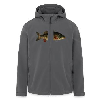 fish107 - Recycelte Männer Softshell-Jacke von Stanley/Stella - Anthrazit - Vorne - AI Model Male 185 light (185cm)