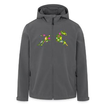 Pferd - Recycelte Männer Softshell-Jacke von Stanley/Stella - Anthrazit - Vorne - AI Model Male 185 light (185cm)
