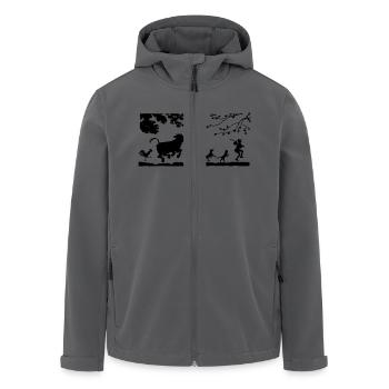 chicken16 - Recycelte Männer Softshell-Jacke von Stanley/Stella - Anthrazit - Vorne - AI Model Male 185 light (185cm)