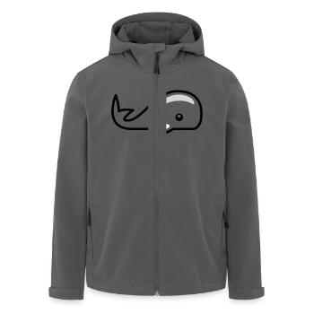 whale58 - Recycelte Männer Softshell-Jacke von Stanley/Stella - Anthrazit - Vorne - AI Model Male 185 light (185cm)