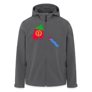 eritrea collection - Recycelte Männer Softshell-Jacke von Stanley/Stella - Anthrazit - Vorne - AI Model Male 185 light (185cm)
