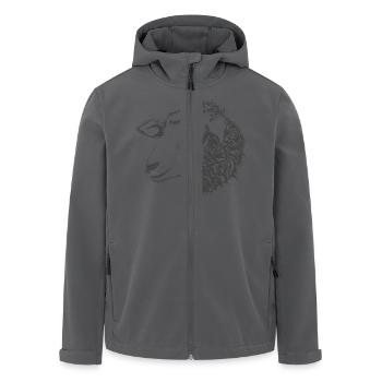 sheep110 - Recycelte Männer Softshell-Jacke von Stanley/Stella - Anthrazit - Vorne - AI Model Male 185 light (185cm)