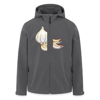 Knoblauch - Recycelte Männer Softshell-Jacke von Stanley/Stella - Anthrazit - Vorne - AI Model Male 185 light (185cm)