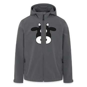 cow258 - Recycelte Männer Softshell-Jacke von Stanley/Stella - Anthrazit - Vorne - AI Model Male 185 light (185cm)